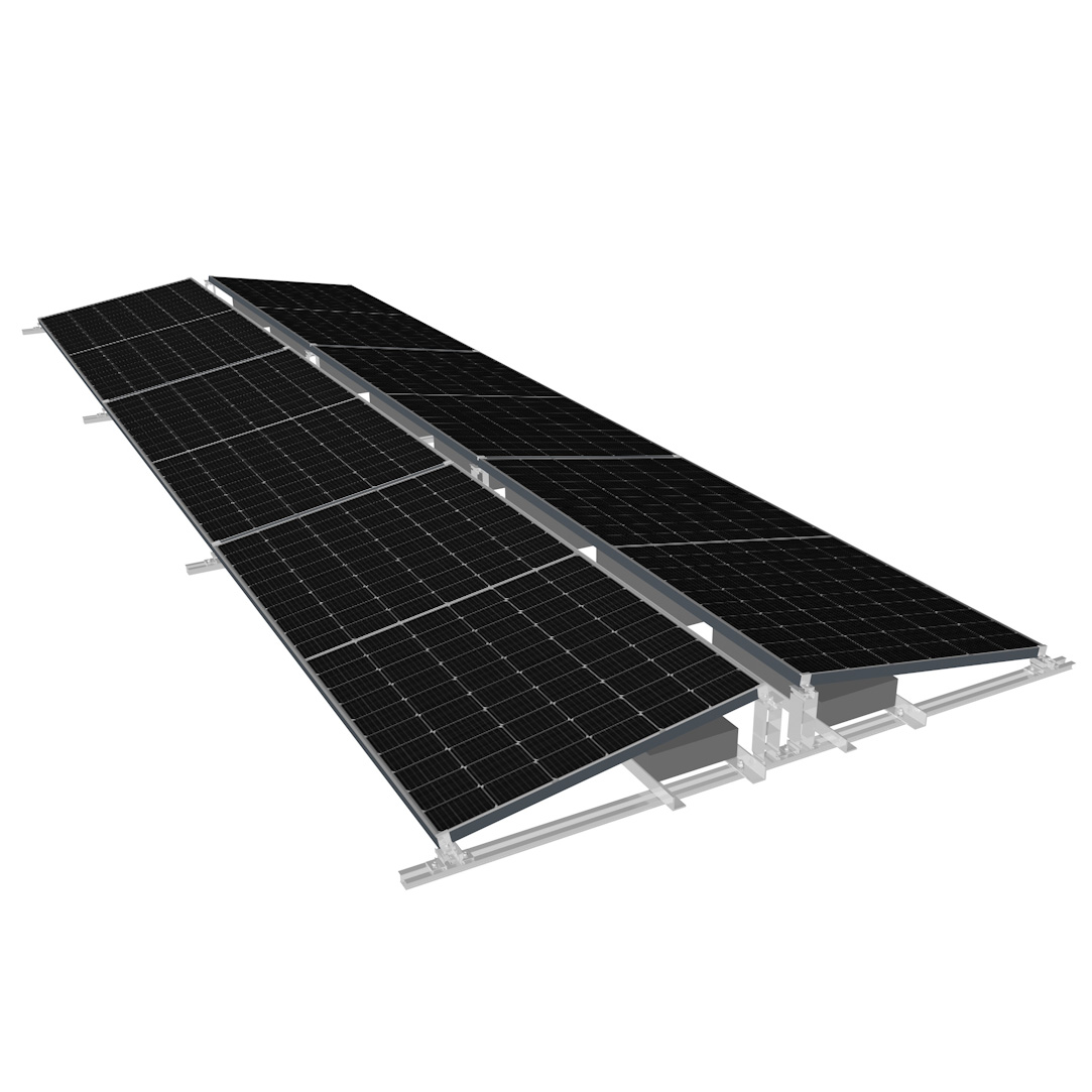 Flat Roof Ballasted Ground Mount Solar Factory Manufacturer | Amoybrand.com